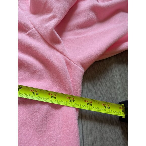 VTG Vanity Fair Womens Pink Zip-Front Robe XXL Size 3/4 Sleeves Soft Knit NWT - Picture 7 of 8